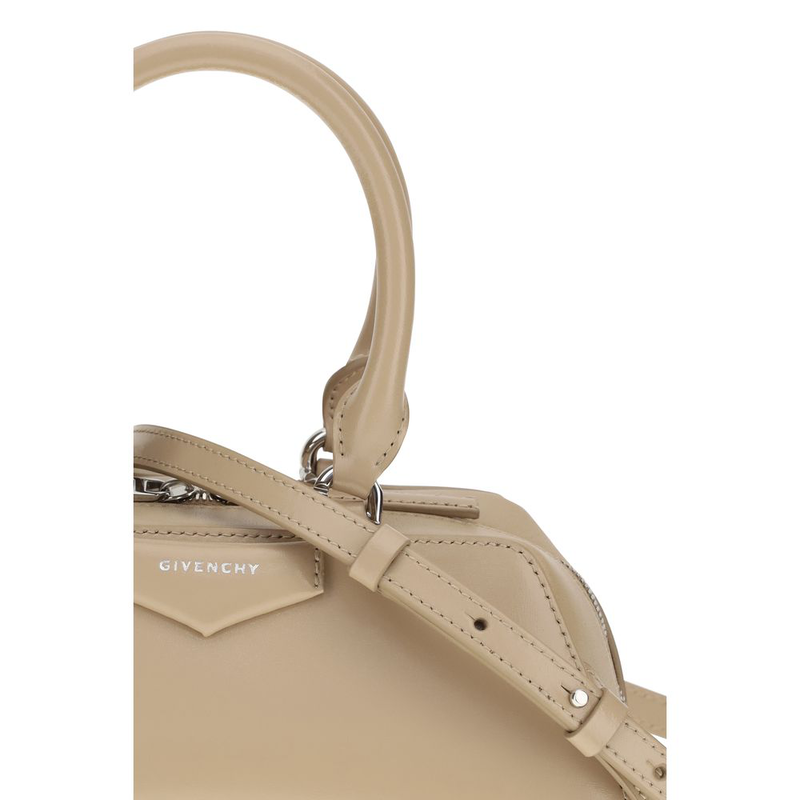 Beige calf leather bos taurus handbag-null