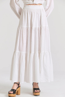 Skirt maxi, White, medium