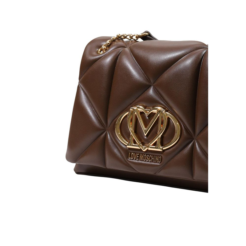 Brown polyethylene handbag-null