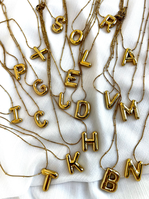 "monograms" necklace, H, medium