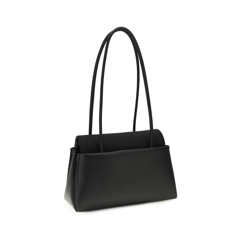 Black calf leather bos taurus shoulder bag-null