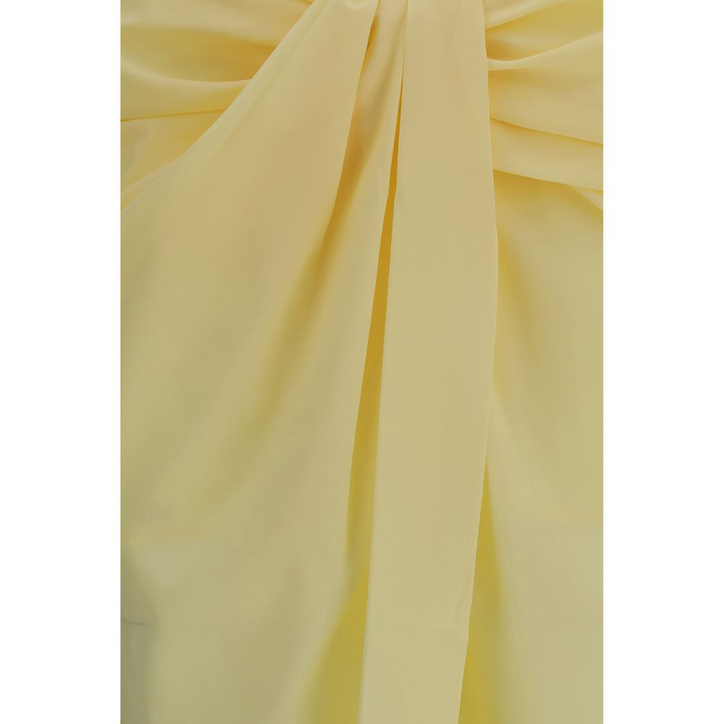 Bicolor polyester midi skirt-null