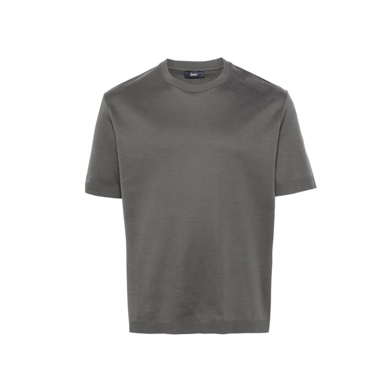 Gray cotton t-shirt-null