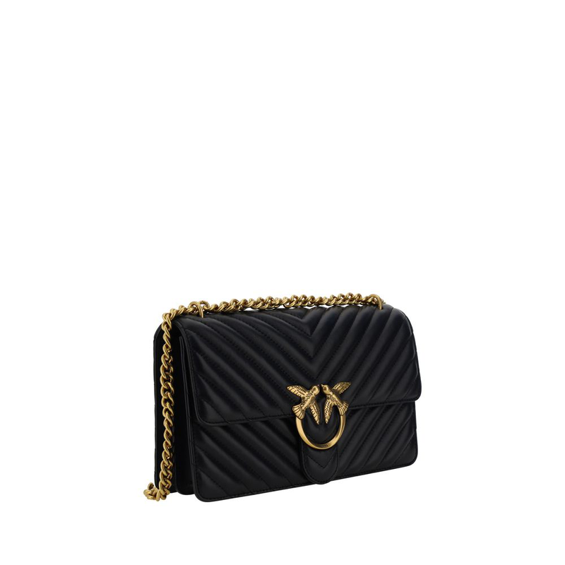 Black calf leather bos taurus shoulder bag-null