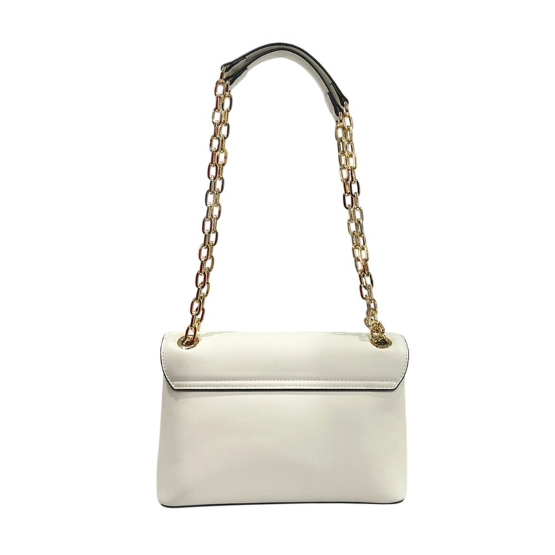 White pu women crossbody-null