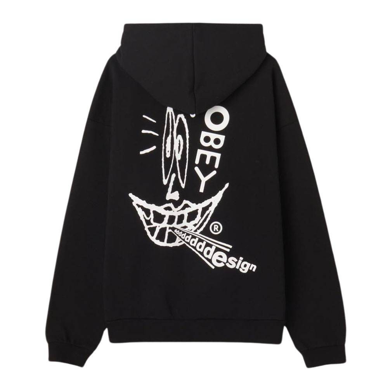 Obey design extra heavy hood fleece-null