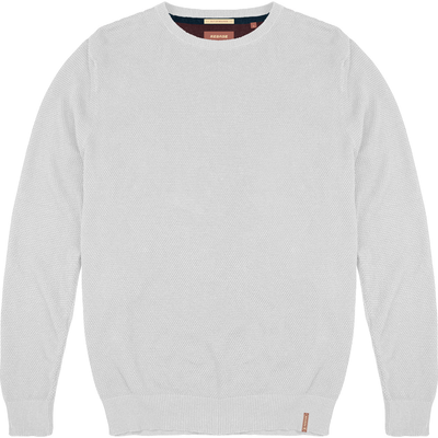 Basic cotton round neck knitwear