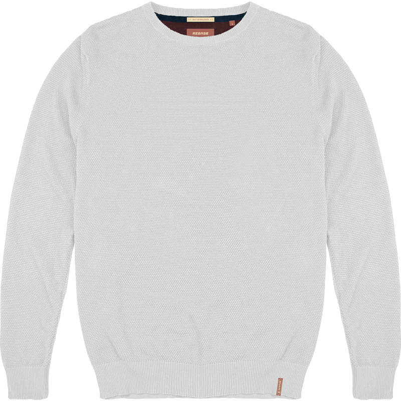 Basic cotton round neck knitwear image number null