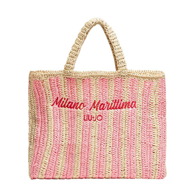 Medium shopping bag, Flamingo, medium