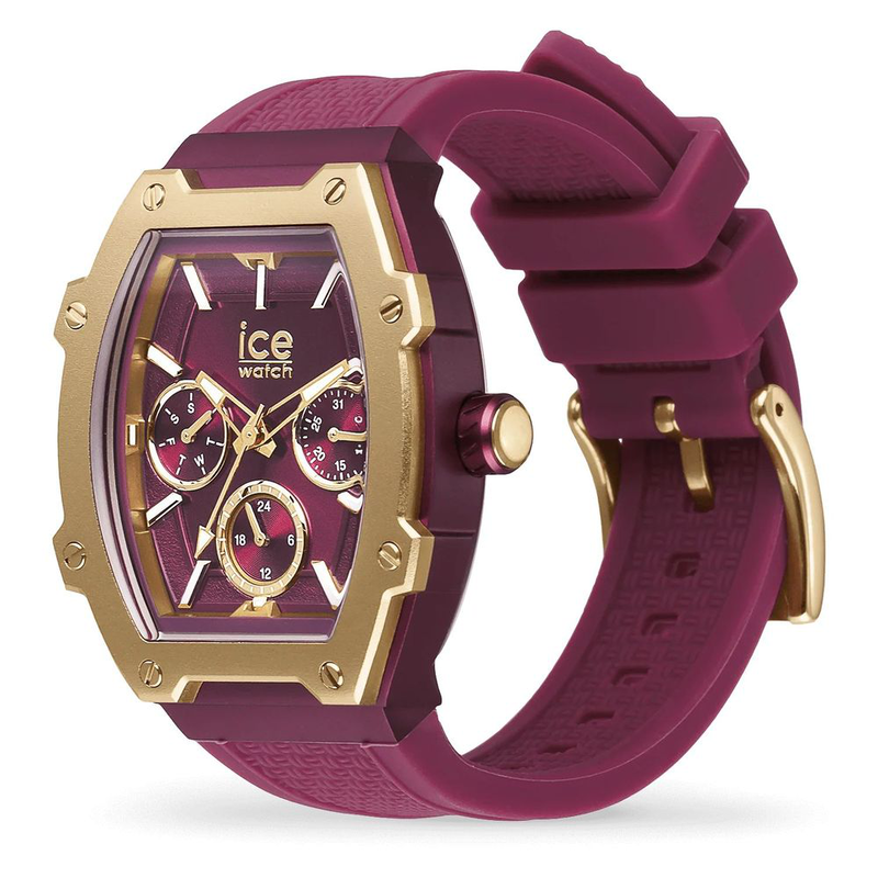 Purple synthetic bracelet watch-null