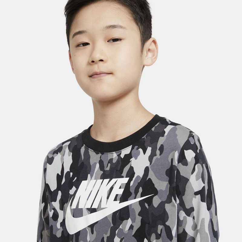 Boys sportswear camo long sleeve t-shirt-null