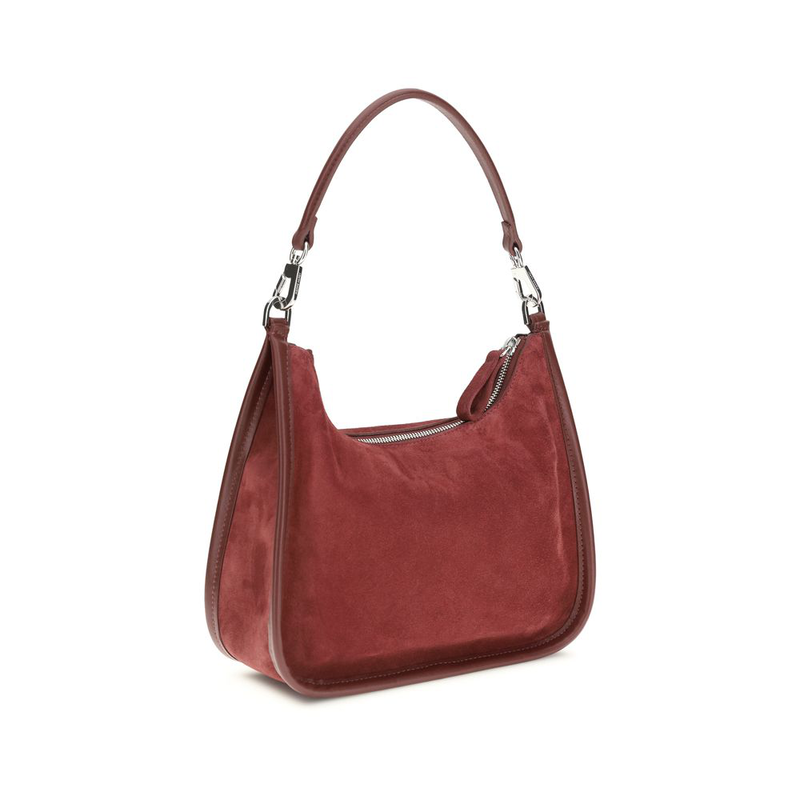 Bordeaux calf leather bos taurus shoulder bag-null