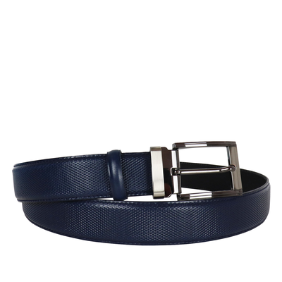 Koniarisshoes ανδρική ζώνη, Blue Δερμα, medium