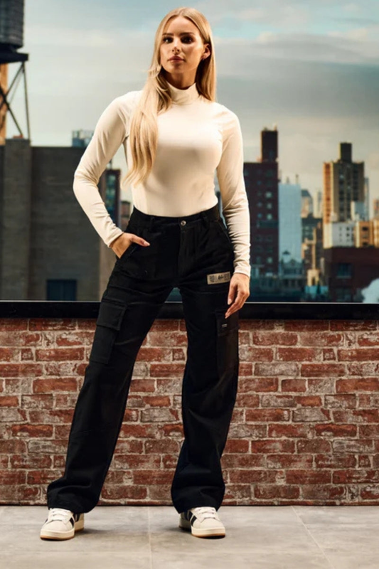 Straight leg cargo pants image number null