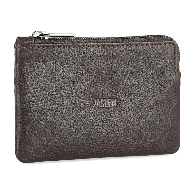 Product image: Πορτοφόλι με μπρελόκ ανδρικό jaslen δερμάτινο καφέ 204202-02-null