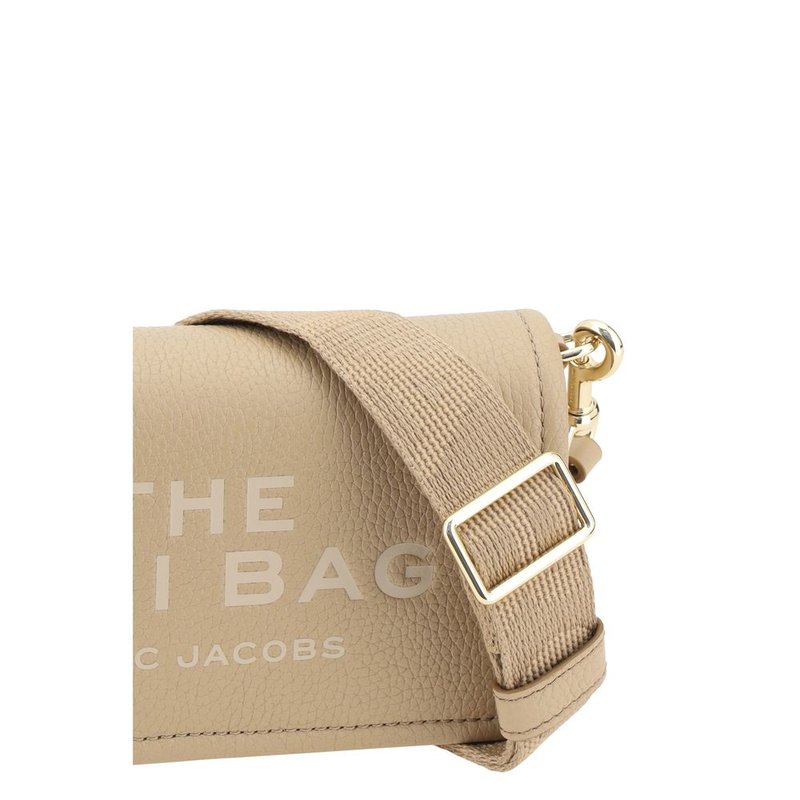 Beige calf leather bos taurus shoulder bag-null
