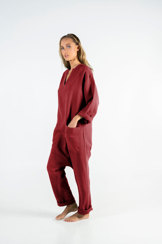 Kyoto linen jumpsuit image number null