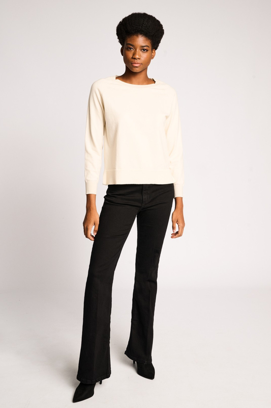 Beatrice black denim trousers image number null
