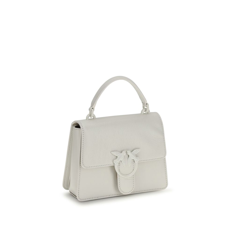 White goatskin handbag-null