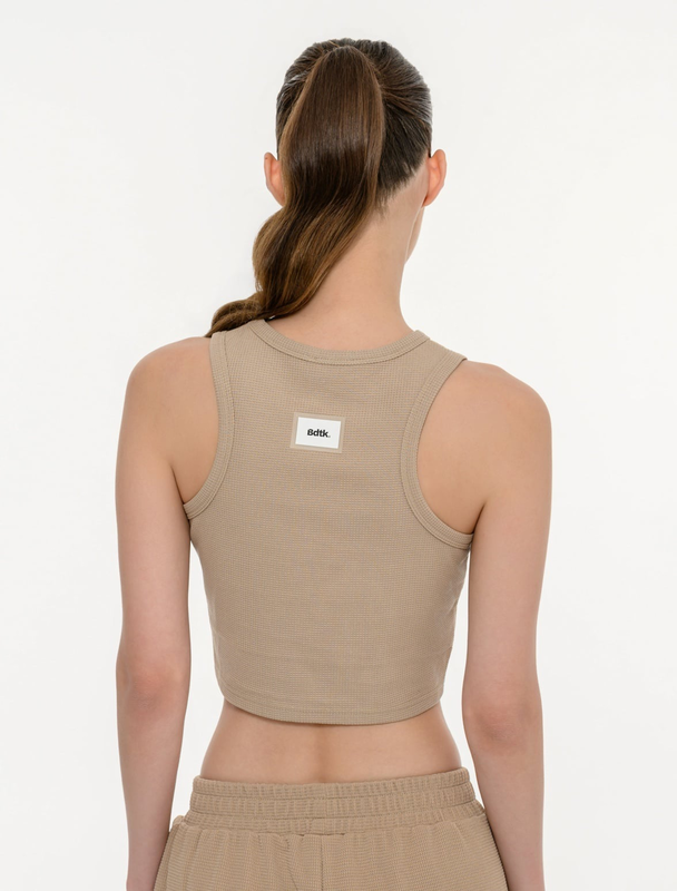 Bdtk woman's waffle sleeveless top-null