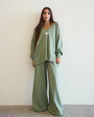 Zande eva oversized tracksuit set zfw2619, Green, medium