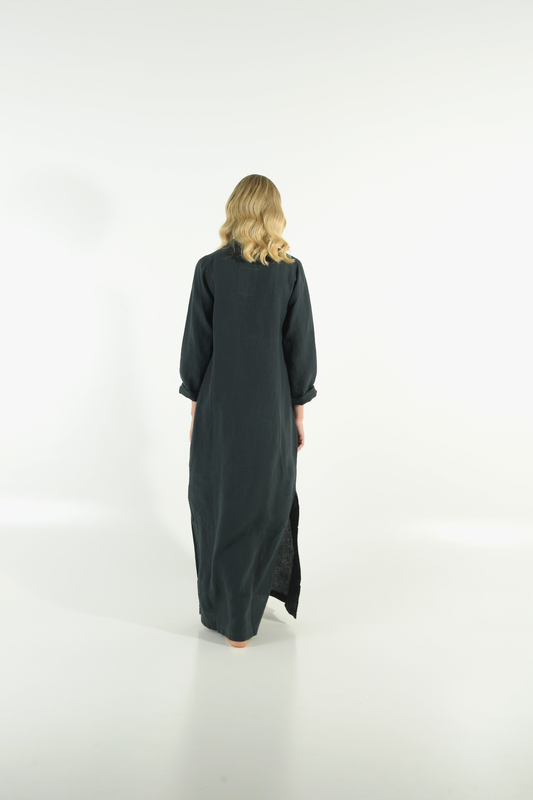 Emma linen dress image number null
