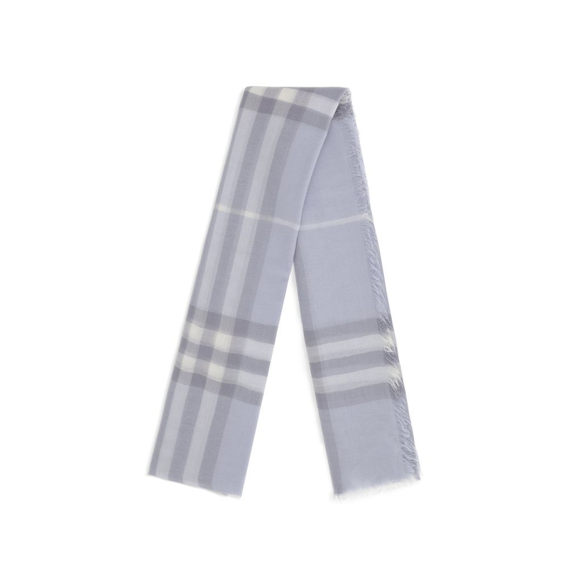 Blue wool scarf-null