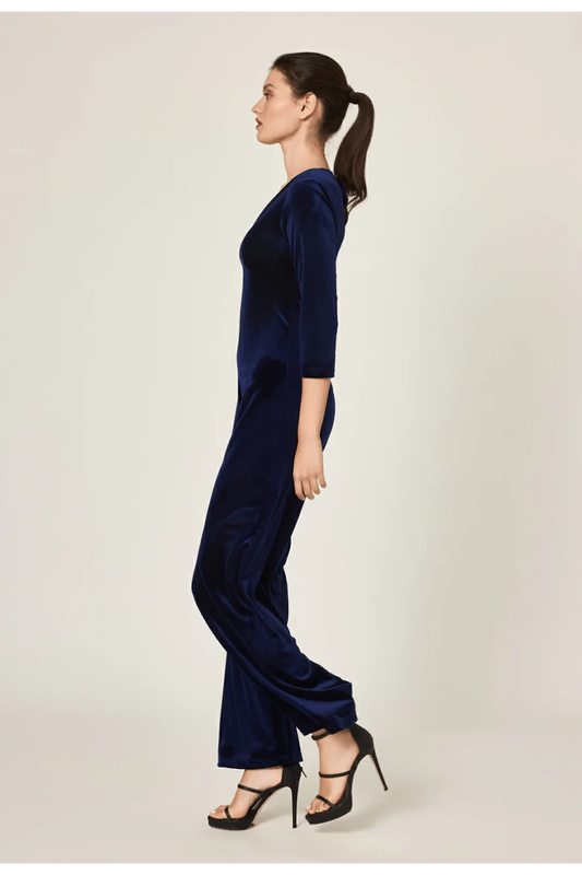 Velvet jumpsuit by desiree - m , blue-null