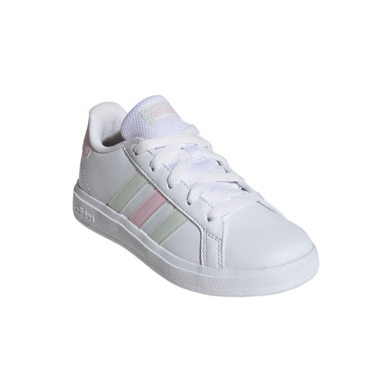 Adidas girl's grand court lifestyle tennis lace-up shoes image number null