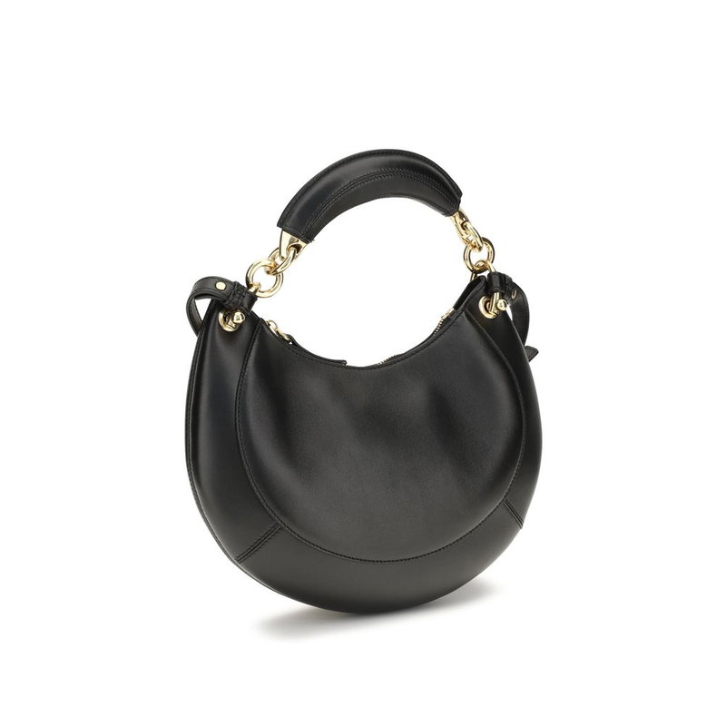 Black calf leather bos taurus shoulder bag-null