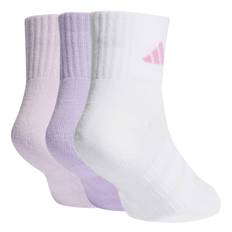 Adidas junior's cushioned sportswear ankle socks 3 pair pack-null