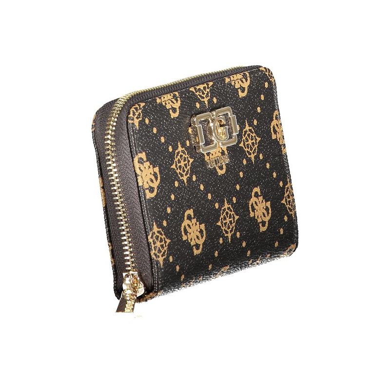 Marrone poliuretano women wallet-null
