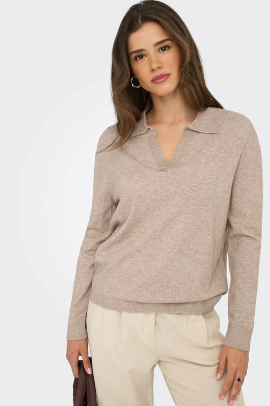 Only ibi v-neck knitwear collar-null