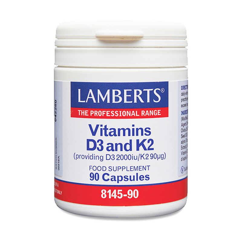 Lamberts vitamin d3 2000iu & k2 90&mu;g 90 caps, , medium-null