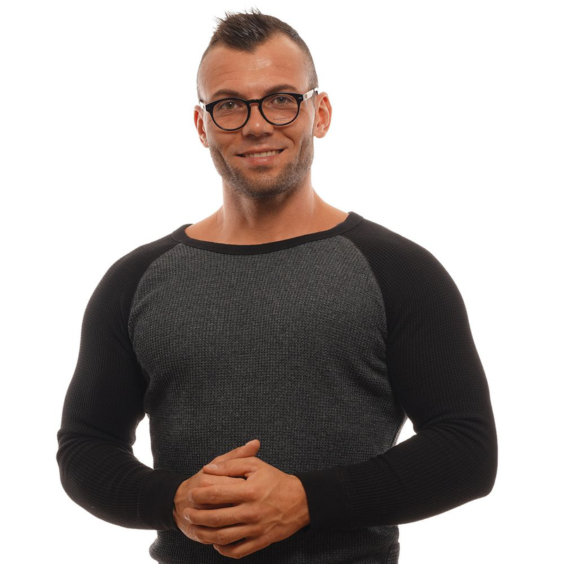 Black plastic glasses (frames)-null