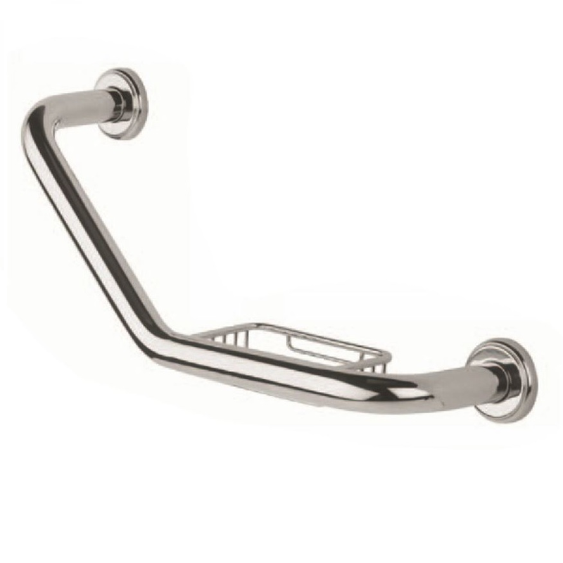 Grab rail with soap dish ᴓ25x420mm, , medium-null