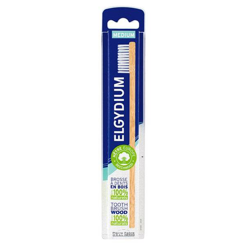 Elgydium toothbrush wood medium, , medium-null