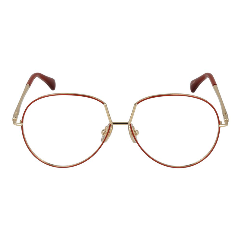 Orange metal glasses (frames)-null