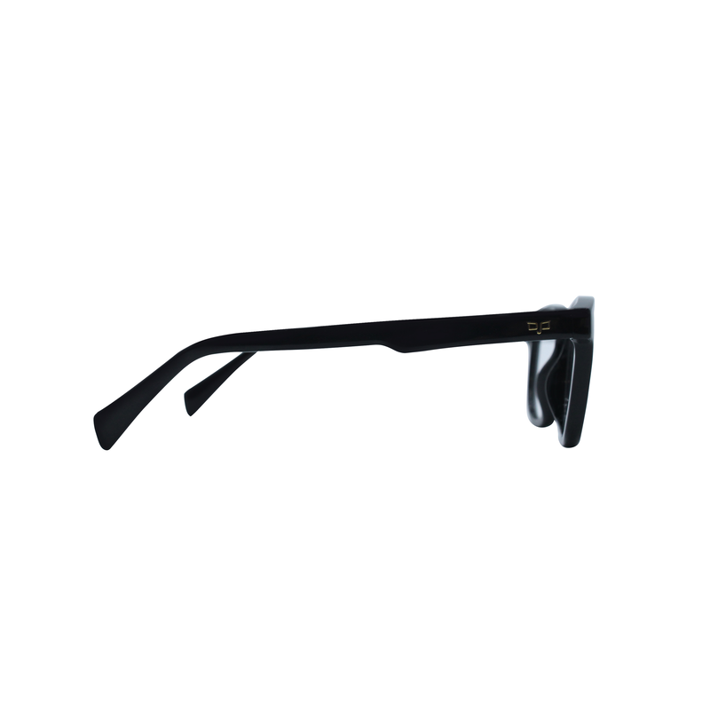 Product image: OJO personal style round handmade shine black frame and temples with demo lenses, , medium-null