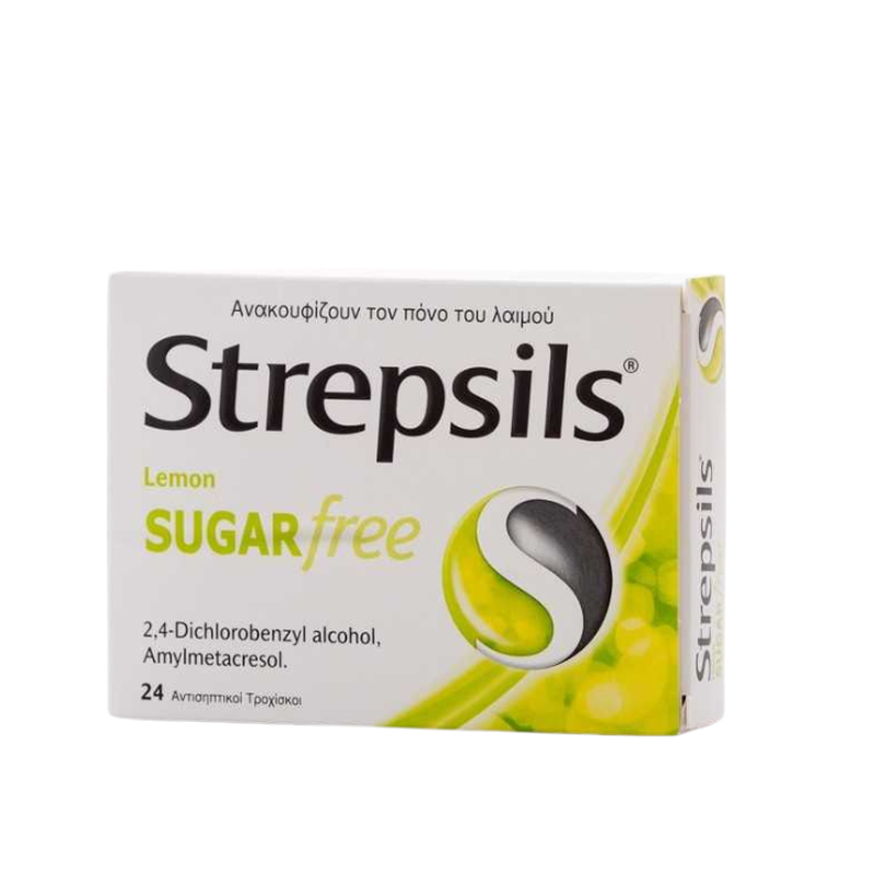 Strepsils lemon sugar free 24's, , medium-null