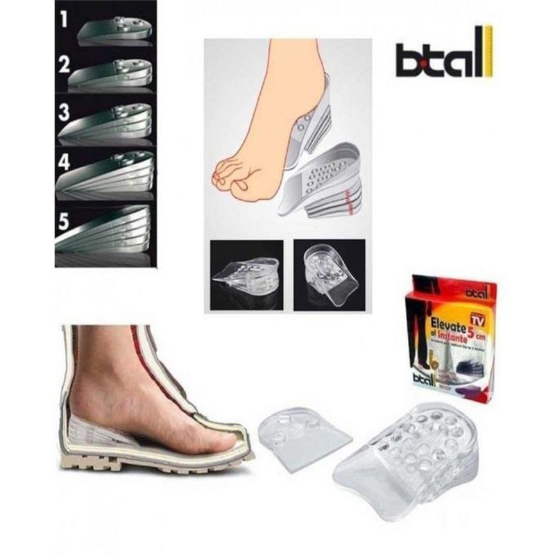 Product image: Btall πάτοι παπουτσιών σιλικόνης για άυξηση ύψους elevate al instante 5cm 10τμχ, , medium-null