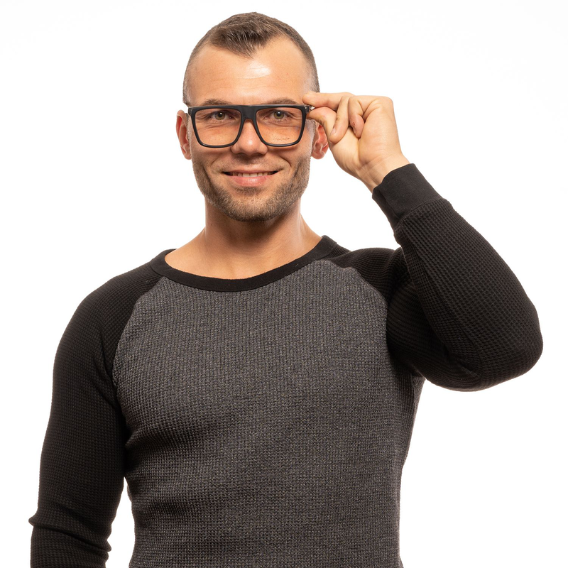 Black plastic glasses (frames)-null