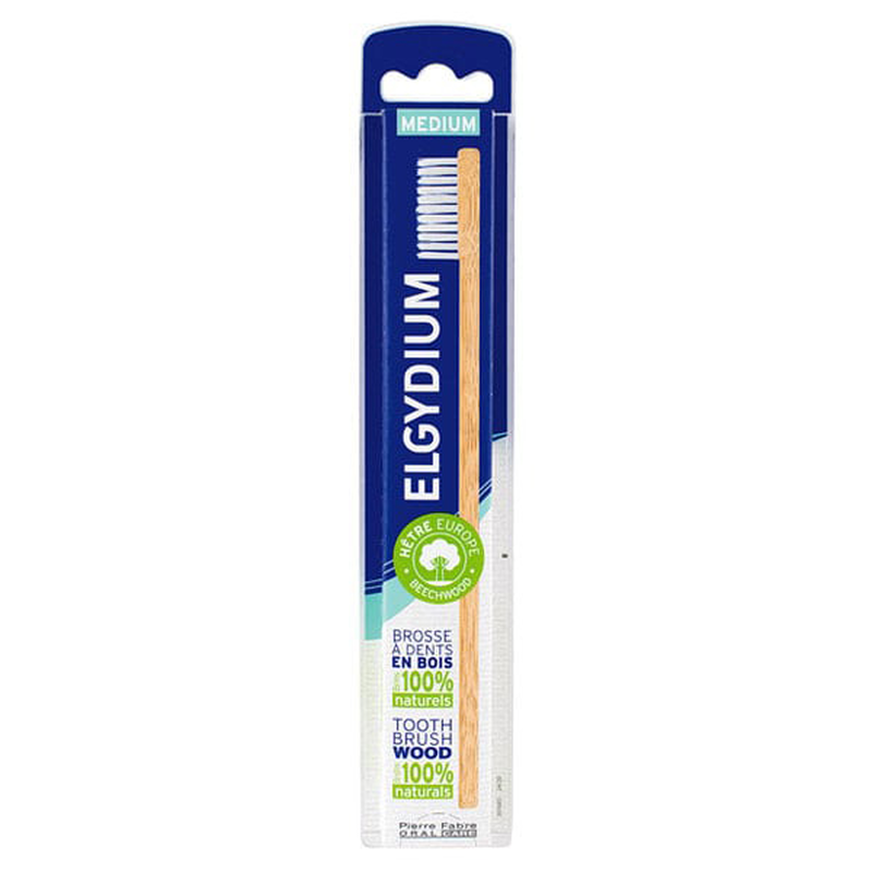 Elgydium wood toothbrush medium &omicron;&iota;&kappa;&omicron;&lambda;&omicron;&gamma;&iota;&kappa;ή &xi;ύ&lambda;&iota;&nu;&eta; &omicron;&delta;&omicron;&nu;&tau;ό&beta;&omicron;&upsilon;&tau;&sigma;&alpha; &mu;έ&tau;&rho;&iota;&alpha;&sigmaf; &sigma;&kappa;&lambda;&eta;&rho;ό&tau;&eta;&tau;&alpha;&sigmaf; 1&tau;&mu;&chi;, , medium-null