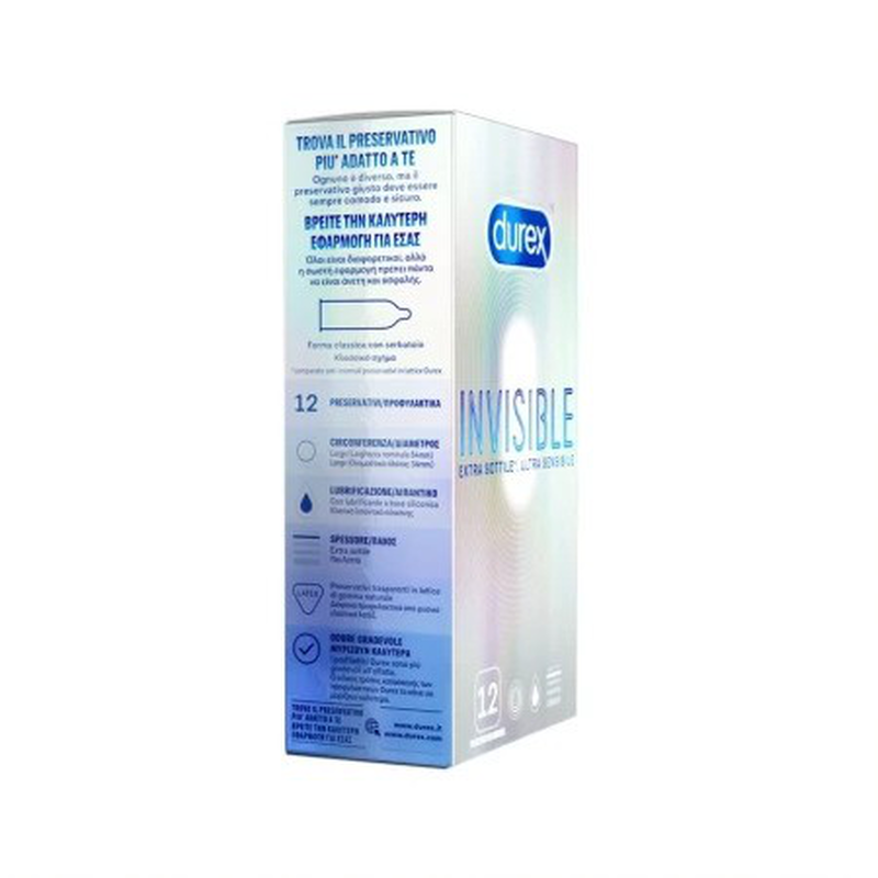 Durex invisible extra sensitive x 12 pieces, , medium-null