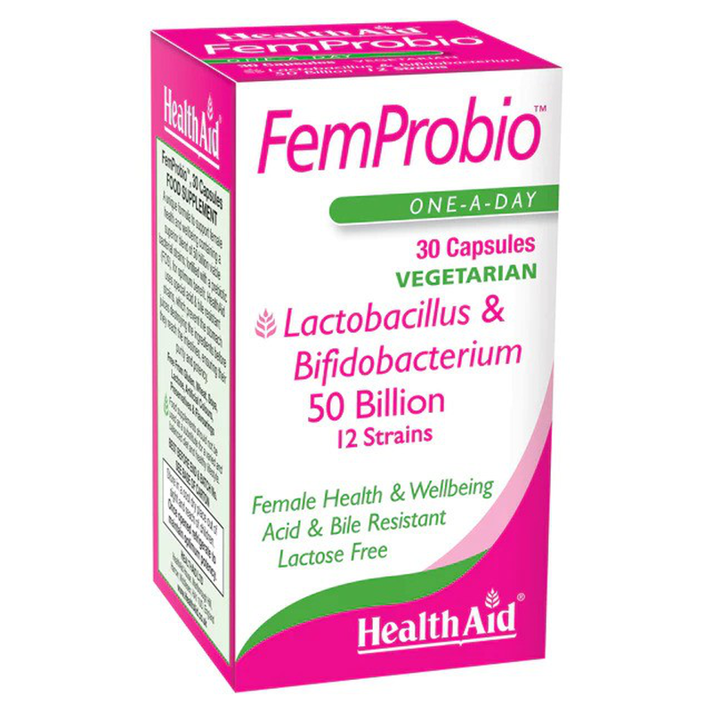 Health aid femprobio x 30 capsules - probiotics for women's health & wellbeing, , medium image number null