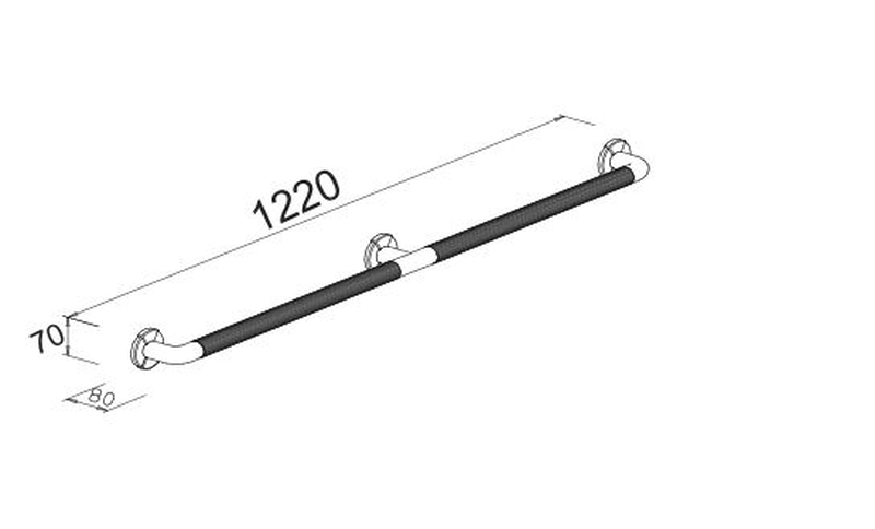 White bath handle, , medium-null