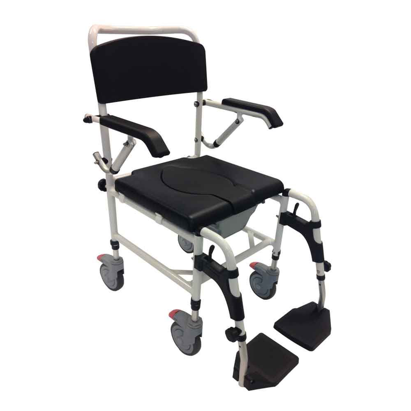 Mobilita : deluxe aluminium shower commode chair, , medium-null