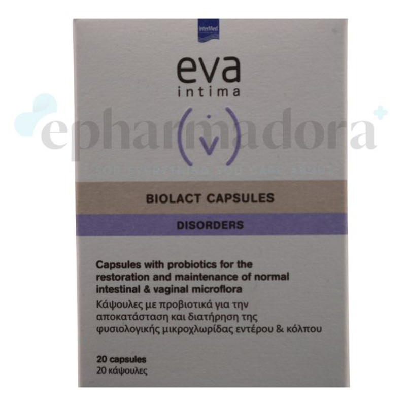 Product image: Eva intima biolact disorders - probiotics x 20 capsules, , medium-null