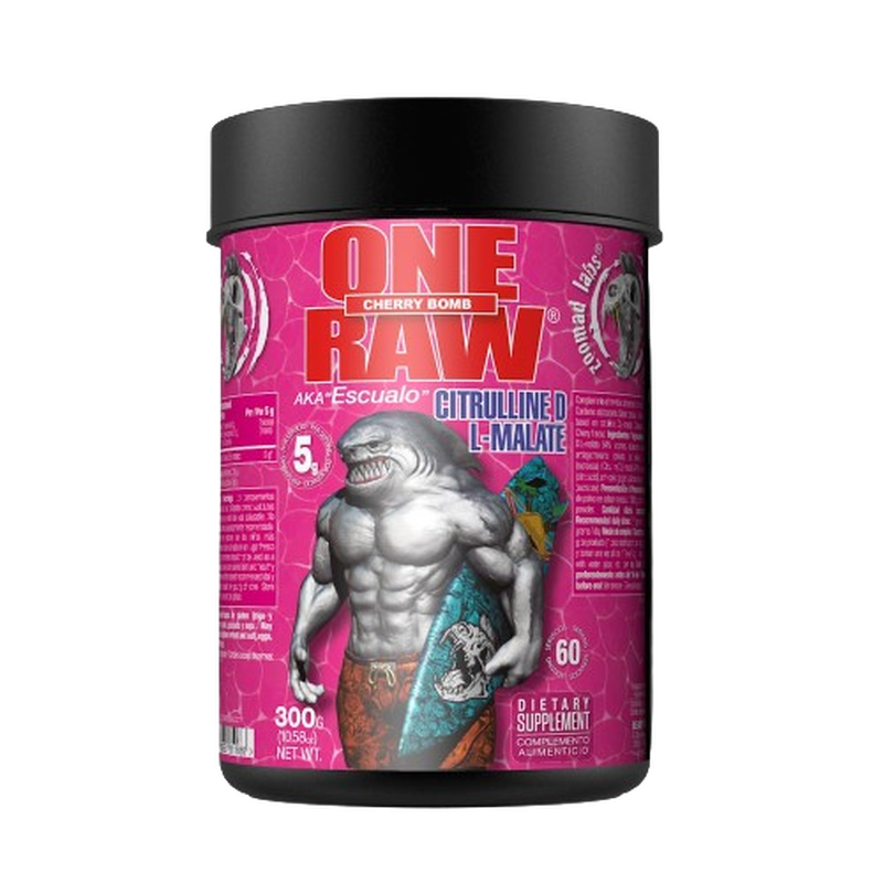 Zoomad labs one raw l-citruline malate 300gr cherr image number null
