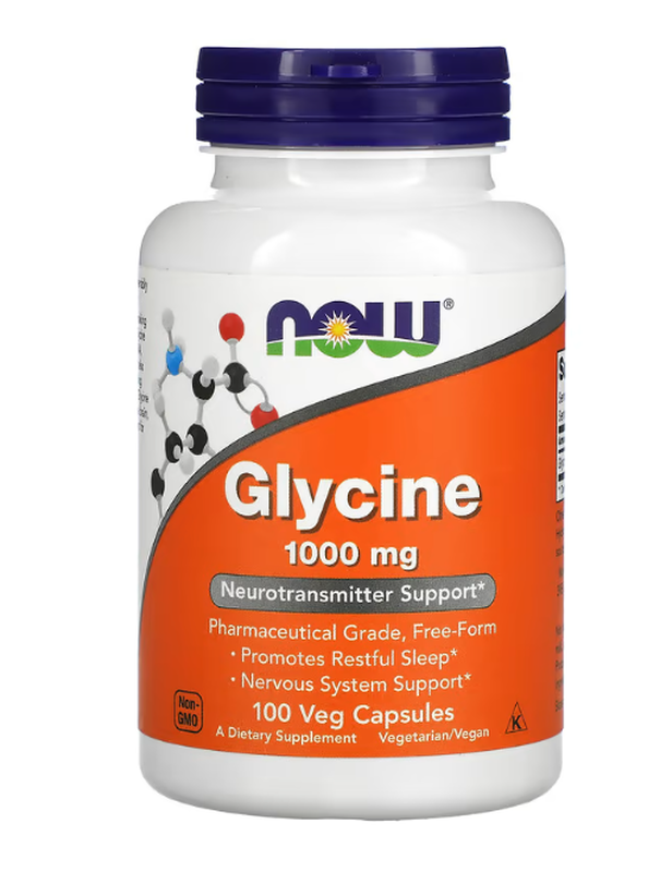 Now foods glycine 1000 mg-100 veggie capsules, , medium-null